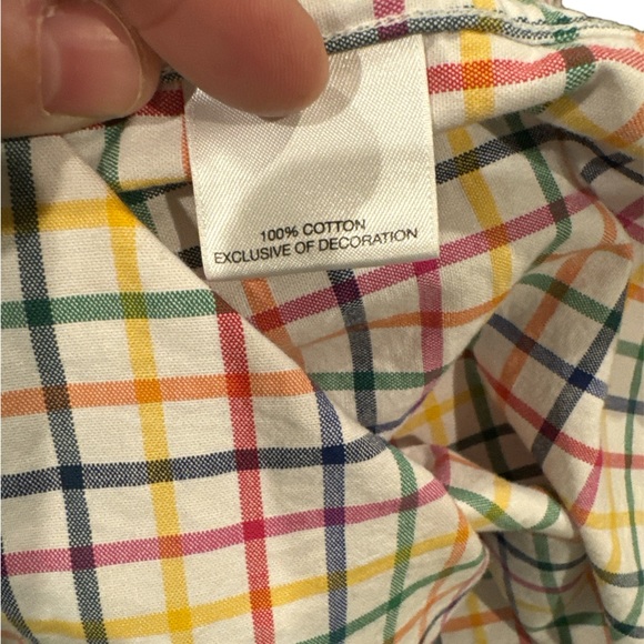 Cremieux Classic Multi Color Plaid Long Sleeve Button Up Mens Shirt L‎ - Picture 6 of 6